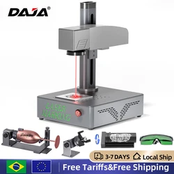 DAJA-máquina de marcado láser de fibra S4, grabador portátil Industrial de alta potencia para negocios, grabado de Metal, joyería, plástico y cuero