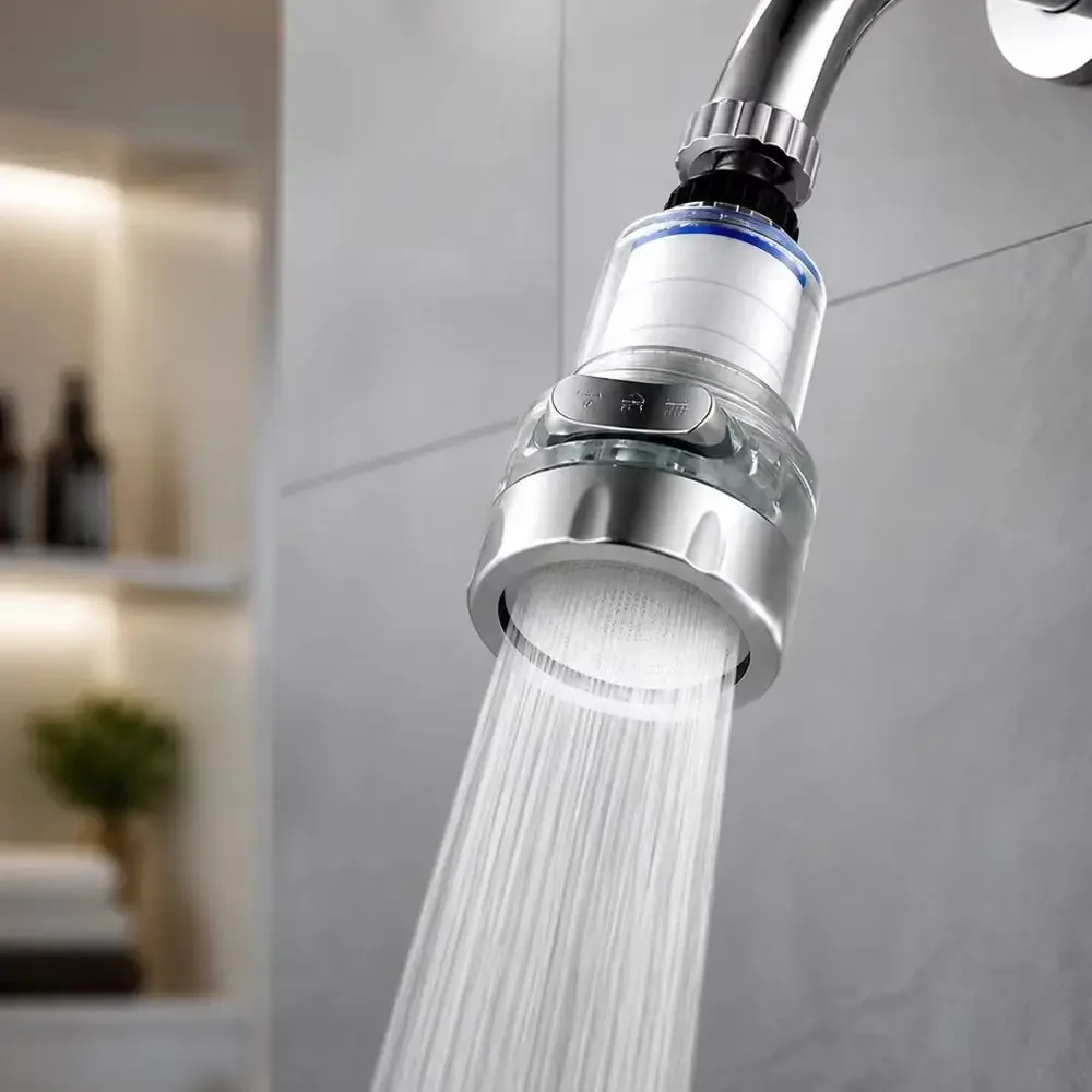 360 Rotatable Water Purifier Tap Universal Kitchen Shower Filter High Density PP Cotton gallery 5