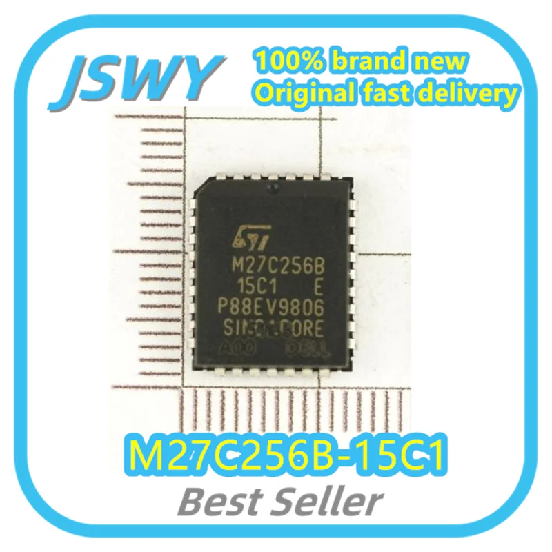 (5/50pcs) M27C256B-15C1 M27C256B PLCC32 Memory Chip Original New Electronics