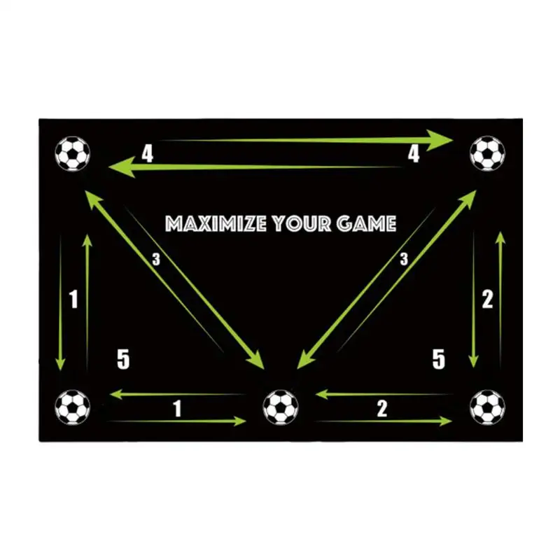 Tappetino da allenamento per il passo del calcio Tappetino da allenamento per il calcio Tappetino da allenamento push-pull Tappetino per abilità di gocciolamento di calcio Pratica di calcio in gomma