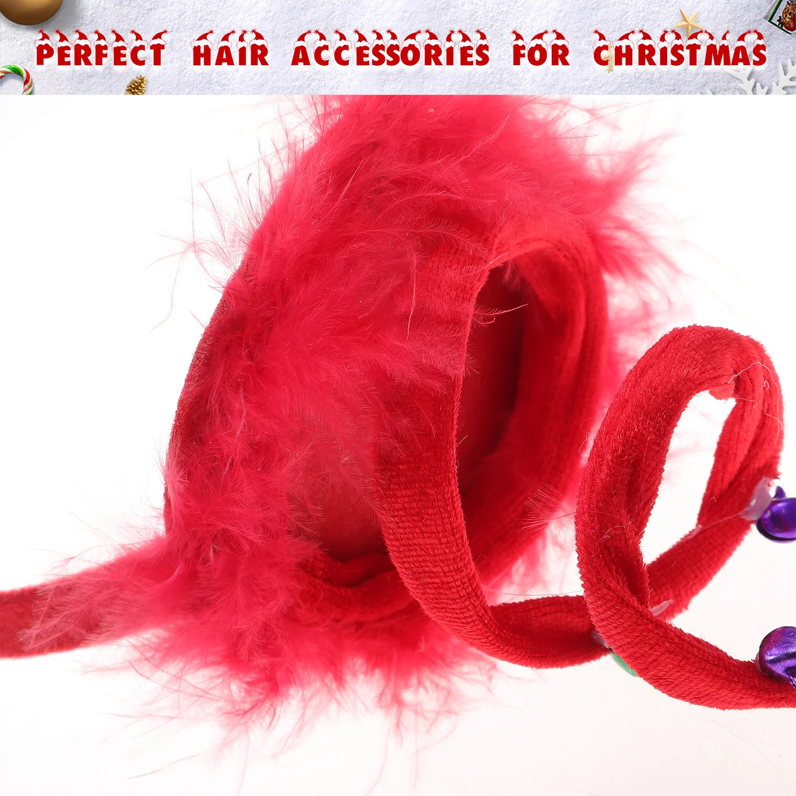 

6Pcs Christmas Hair Headbands Comfortable Party Headdress Xmas Hair Hoop Fashionable Selfie Prop Party Headdress