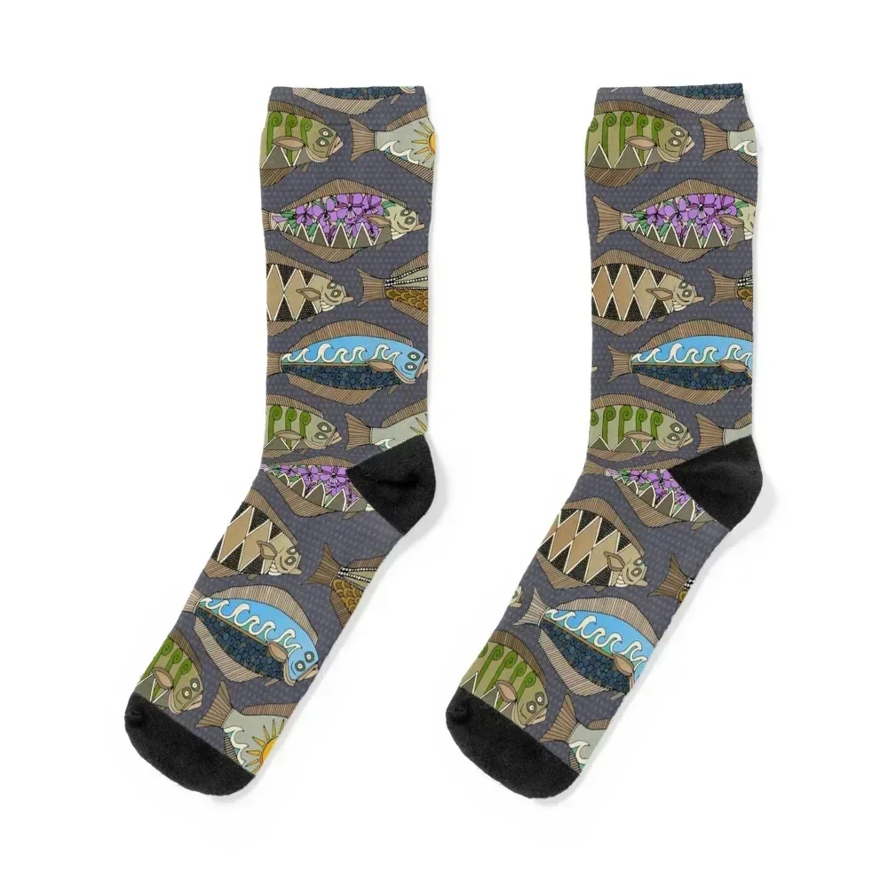 Alaskan halibut dusk Socks valentine gift ideas Run golf basketball Boy Child Socks Women's