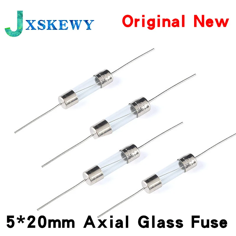 10PCS 5*20mm Axial Glass Fuse Fast Blow 250V With Lead Wire 5*20 F 0.5A/1A/2A/3A/3.15A/4A/5A/6.3A/8A/10A/12A/15A The fuse tube