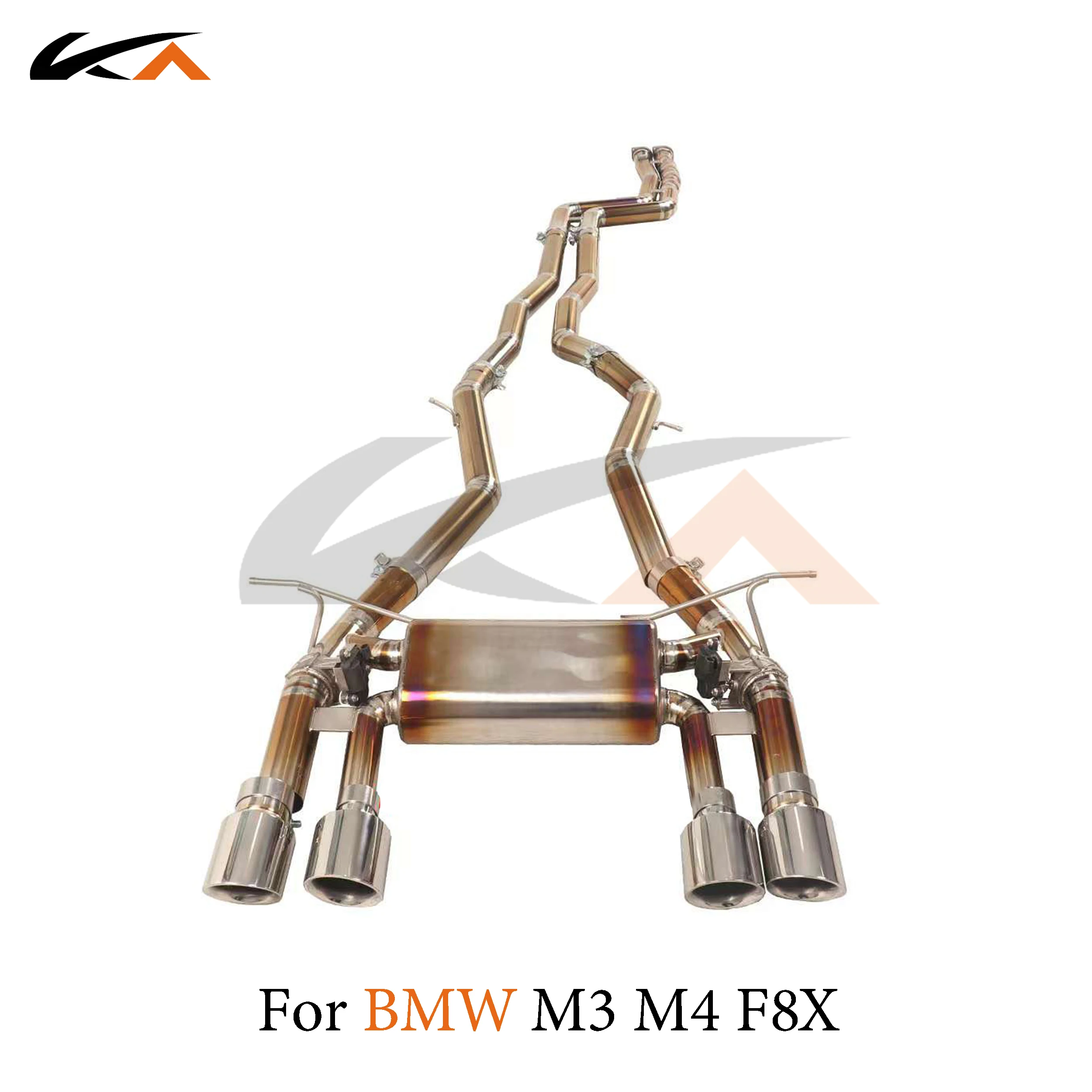 

KA Tuning exhaust system parts titanium alloy catback for BMW M3 M4 F80 F82 3.0T rear section performance muffler valve