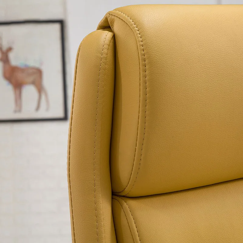 Backfarbe Boss, CEO, Manager, Supervisor, Bürostuhl, kreative Heimstudie, Computerstuhl, Weiß