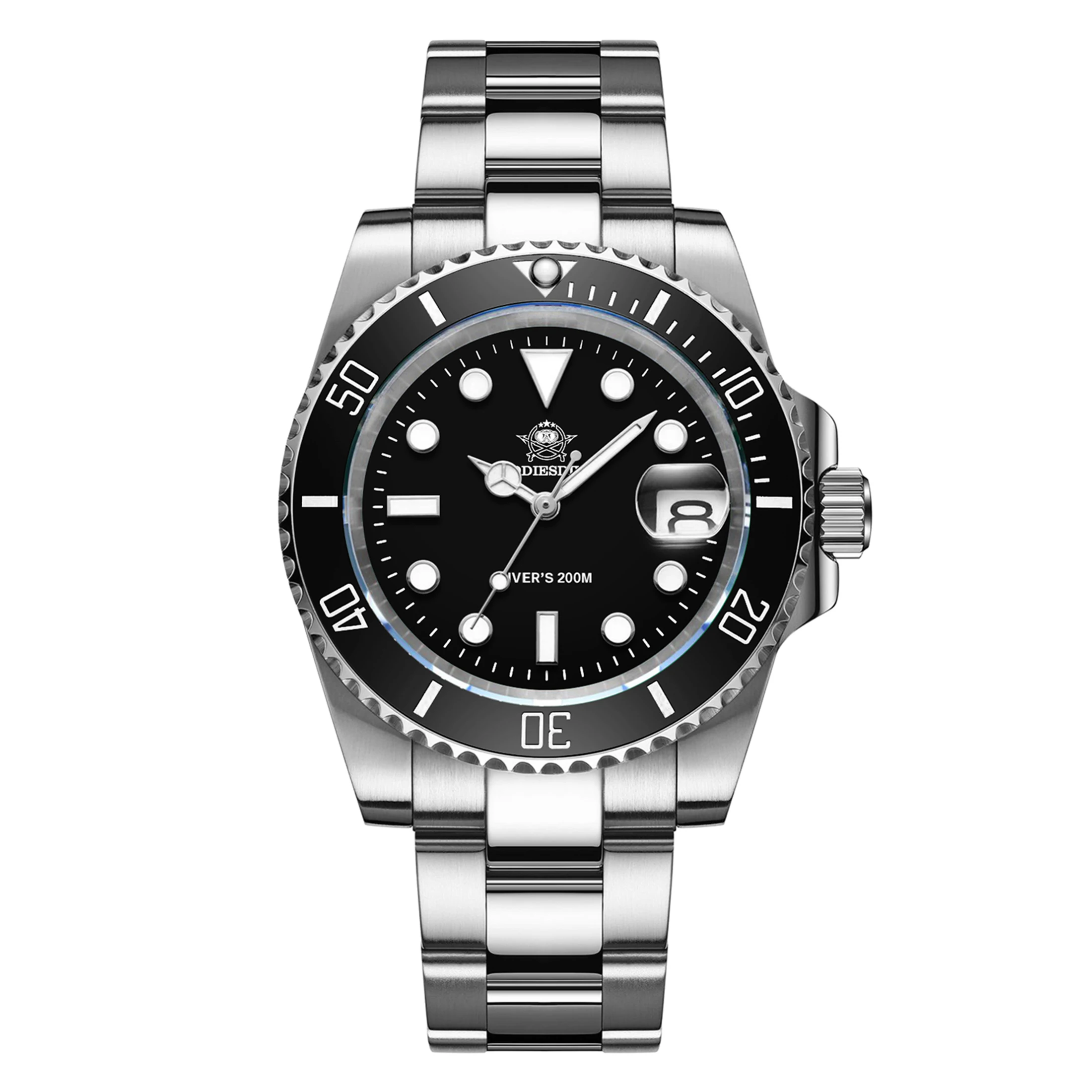 

ADDIESDIVE Часы из нержавеющей стали Мужские европейские и американские деловые кварцевые часы для отдыха Водонепроницаемые спортивные часы на открытом воздухе