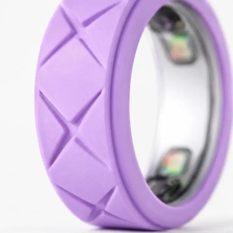 Silicone Wearable Device Covers, 12 Assorted Hues with Raised Star Pattern and Removable Design for Everyday Wear H8WD