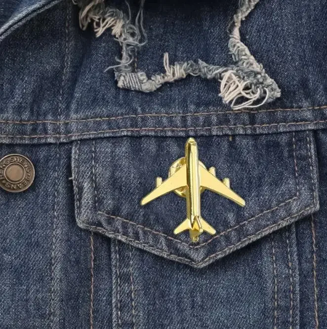 Metal Airplane Brooch Diy Fashion Pin Alloy Badge Vintage Pin Buckle Badge Buckle Jewelry Accessories - Image 5