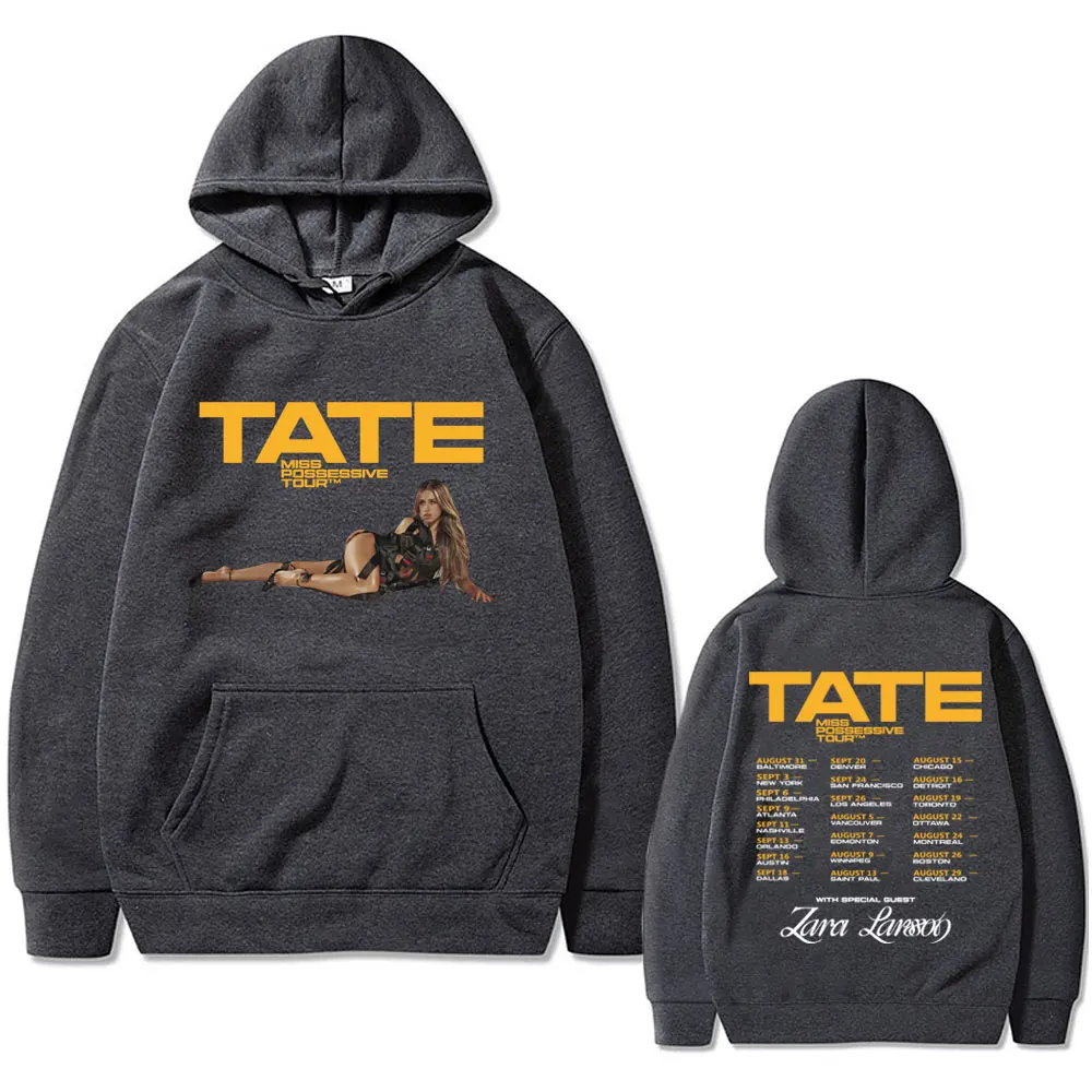 Tate McRae Miss Possessive Tour 2025 Hoodie Men Women Fashion Casual Vintage Sweatshirt Oversized Sportswear Streetwear Unisex