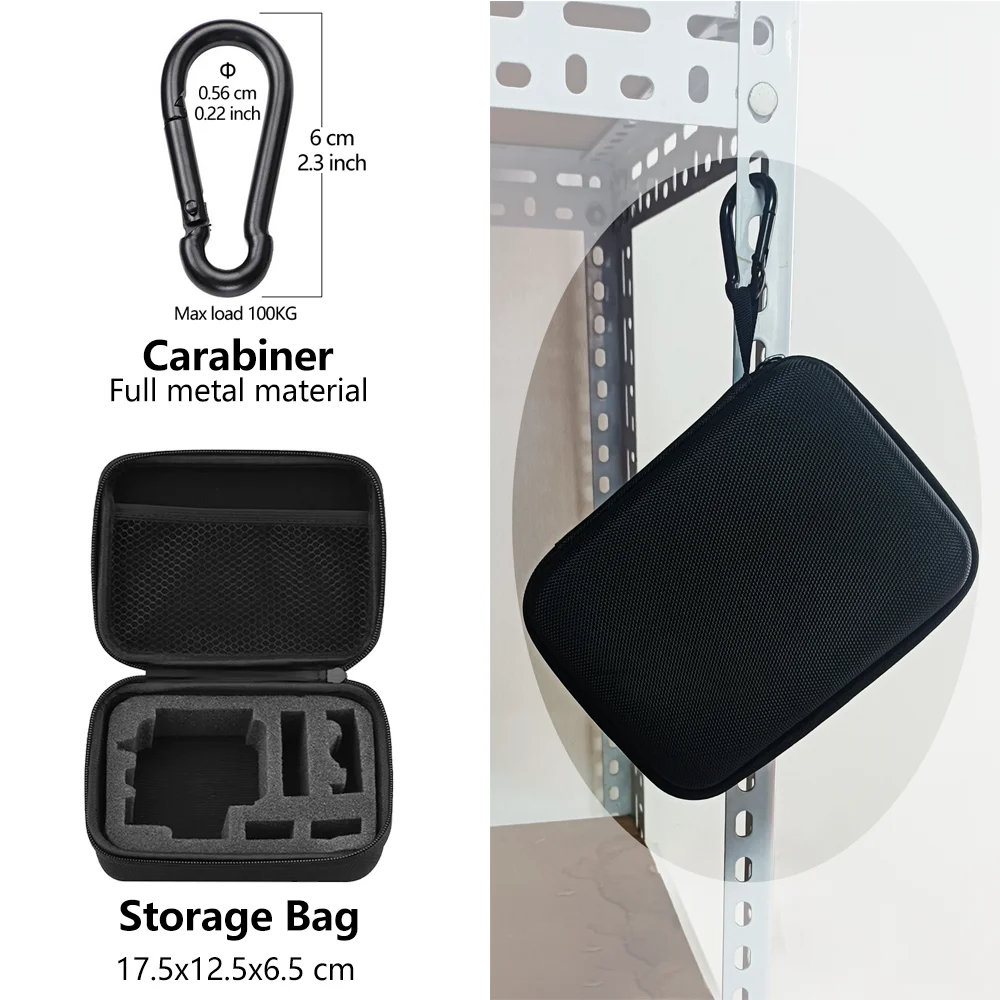 Storage Bag Carrying Case Travel Carry Box For GoPro Hero 13 12 11 10 9 8 SJCAM SJ4000 AKASO DJI Osmo Action Camera Accessories image 3