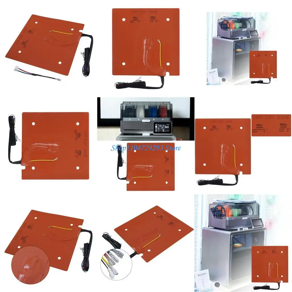 

Y2GD High Temp Silicone Heated Pad S1C Compatible Wide Voltages Support Enhances Print Bed Adhesion