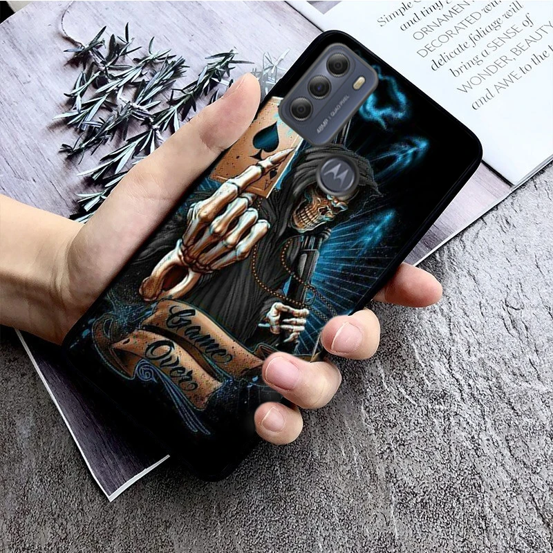 Grim Reaper Skull Phone Case for Motorola Moto G52 G 5G G50 G30 G10 G60 G Pure G Stylus G40 Fusion G Play G Power