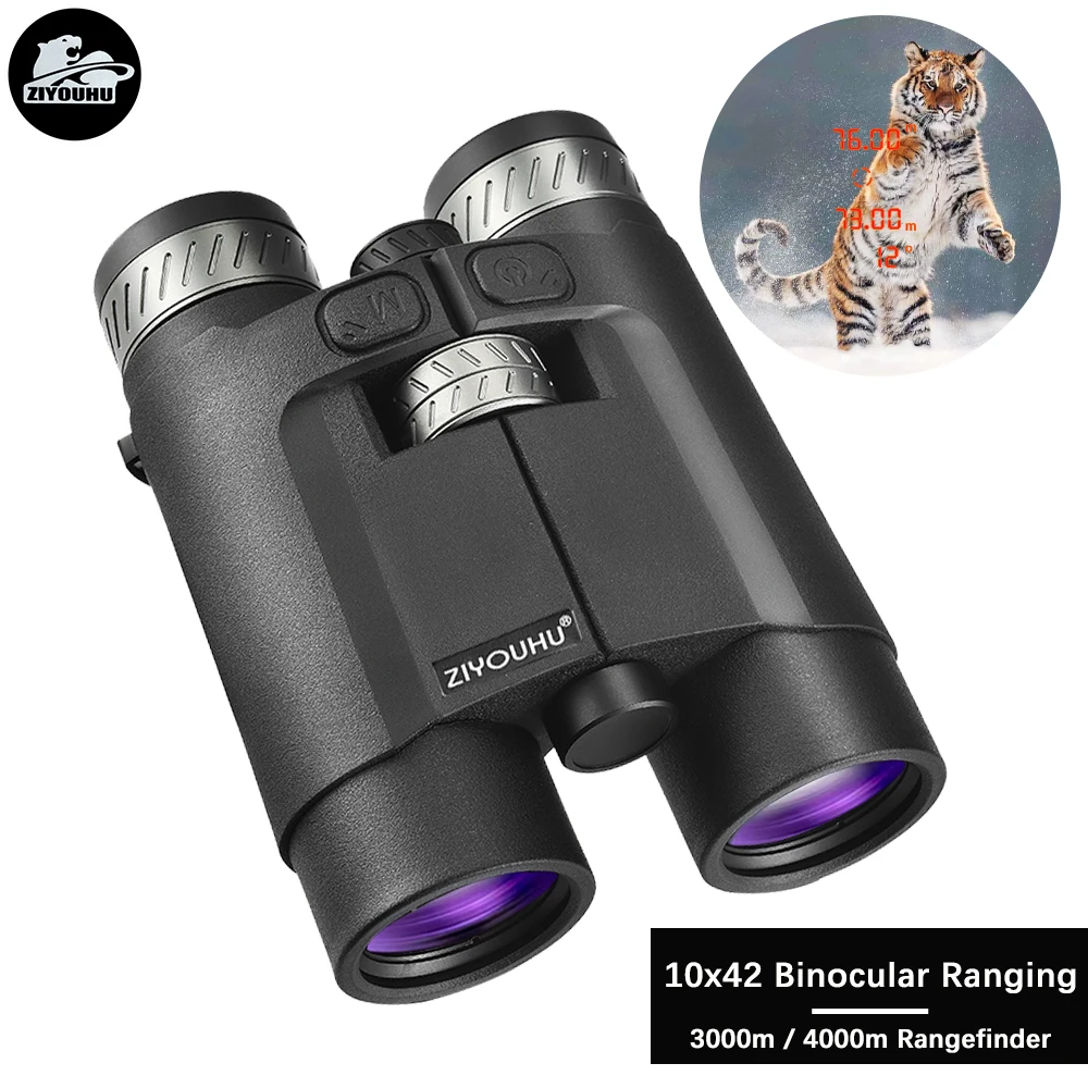 

New 10X42 HD Binocular 3000M/4000M Laser Rangefinder Scan Ranging Industrial Building Horizontal Distance Auto Angle Measurement