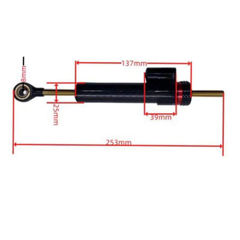 Motorcycle Adjustable Steering Damper for Honda and For Kawasaki Models with CNC Machined Aluminum Construction