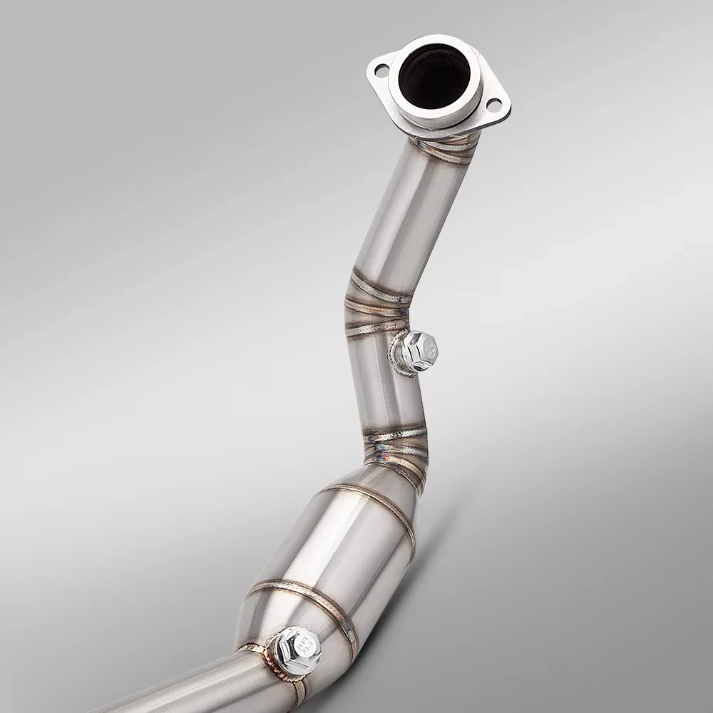 High performance Motorcycle Exhaust System Stainless Steel Front Pipe slip-on For DUKE 390 RC390 390ADV 2024 - 2026 high quality - view 6