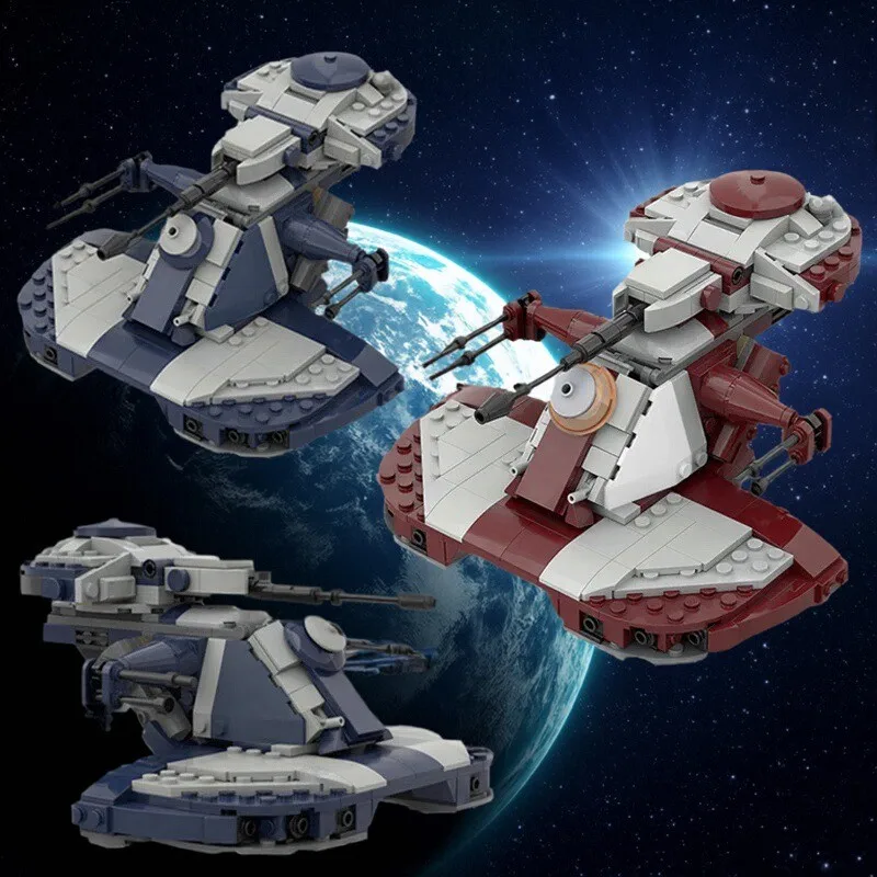 

Idea Space Wars Armored Assault Vehicle MOC Building Blocks AAT Suspended Main Battle Tank Model Kids Toys Adult Collection Gift