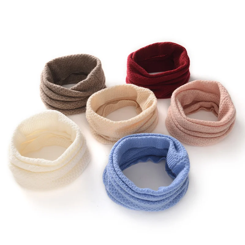 

100% Cashmere Neck Cover For Women's Autumn Winter Warm Scarf, Fashion Solid Color Honeycomb nNeedle Fake Collar Neck Protection