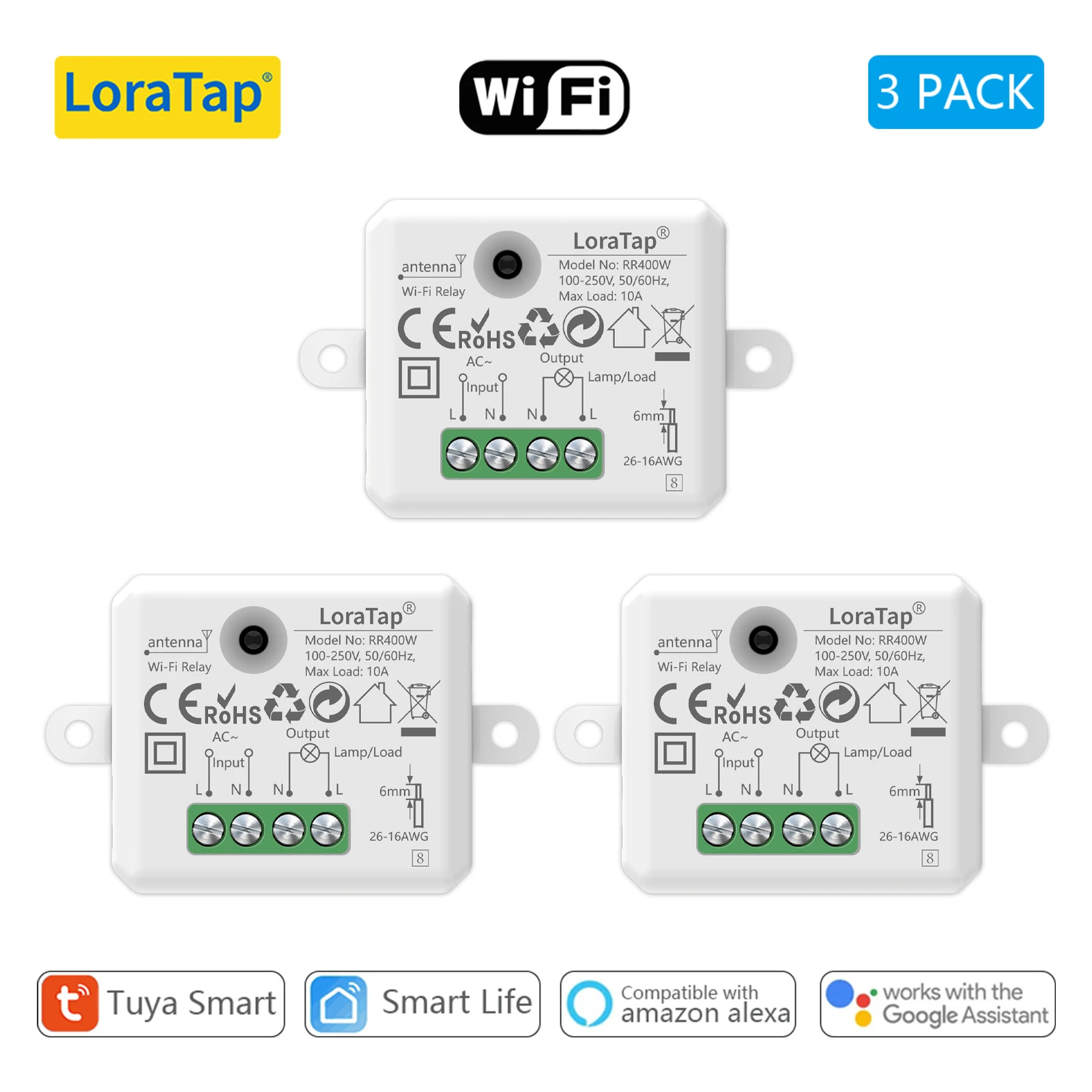 3 PACK White