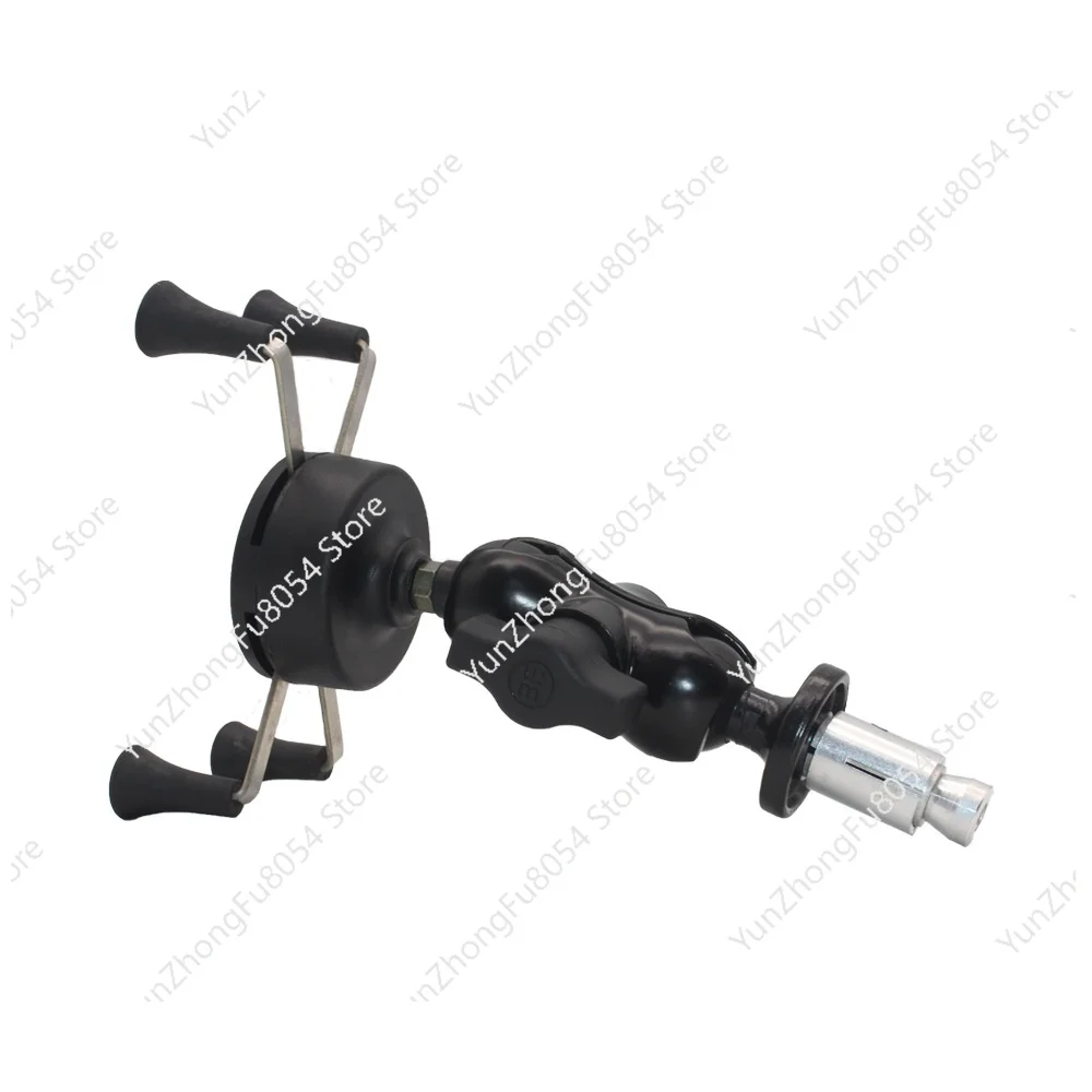 Hollow Through Hole Ball Head Installed Mobile Phone Bracket Installed Street Car Split Handlebar Center Round Hole