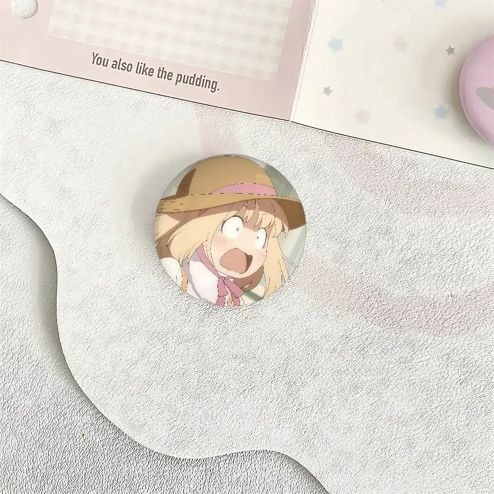 Kase-san And Morning Glories شارات أنيمي صفيح دبوس زر مخصص أنيمي دور المدرسة القديمة بروش الكرتون طوق شارة هدية