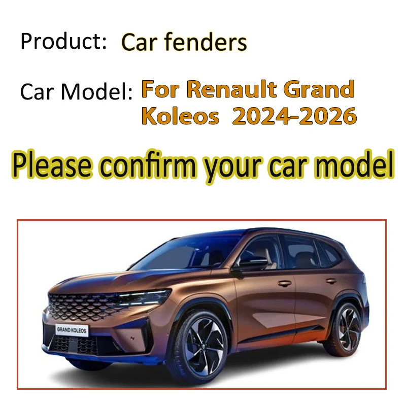 

Car Mudflap For Renault Grand Koleos 2026 Accessories 2024 2025 Splash Guard Mud Flaps Whee Styling Fenders Modification Bodykit
