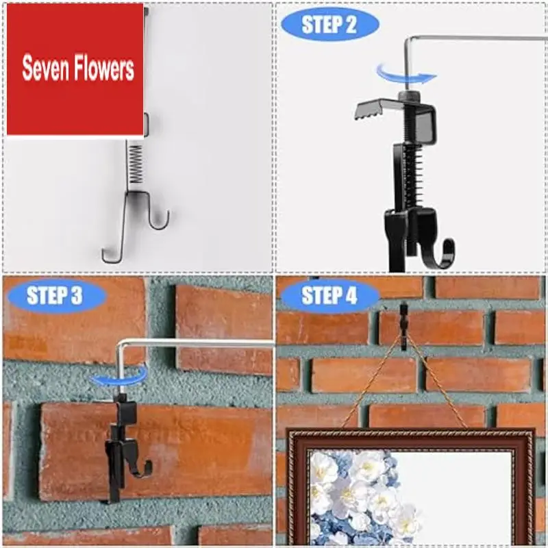 

Brick Hanger For Brick Wall Hangers Adjustable Brick Hooks For Hanging Pictures,No Drill,Holes,Nails Or Screws