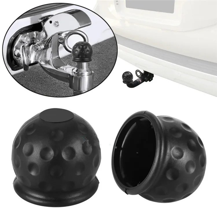 Universal Tow Bar Tampa Cap para Trailer, Ball Hood, Car Repair Tool, Soft Ball Cover, Acessórios do carro, 50mm