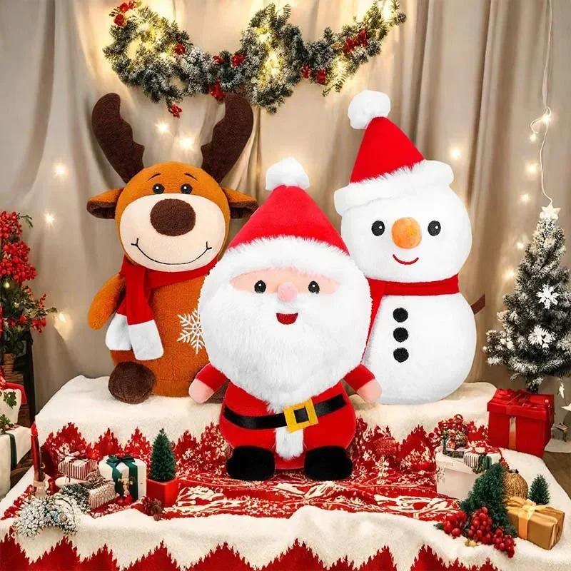 23/40 سنتيمتر سانتا كلوز ألعاب من نسيج مخملي الرنة ثلج عيد الميلاد دمية لطيف محشوة الحيوان هدية عيد الميلاد للفتيات مهرجان المنزل الديكور #1