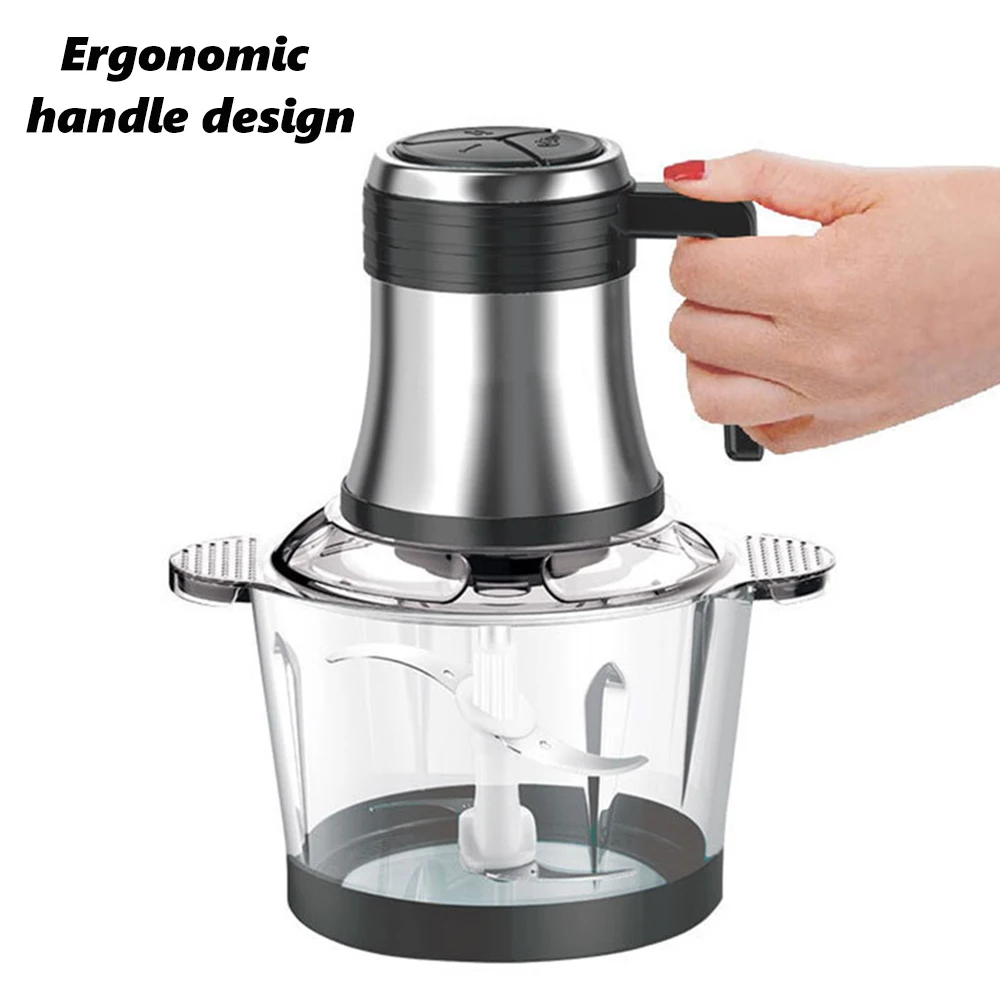 800W 전기 고기 분쇄기 다기능 푸드 프로세서 3L 스테인레스 스틸 식품 믹서 야채 슬라이서 가전 제품 220V