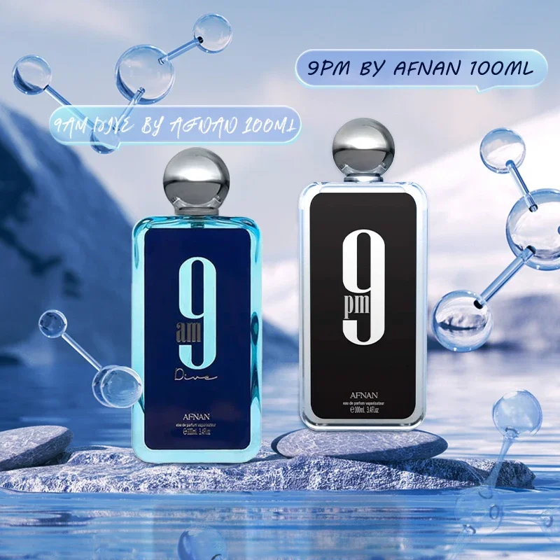 3,4 oz/100ml 9PM 9AM buceo hombres durabilidad neutra con encanto atractivo tono de madera para un spray de fragancia más solemino