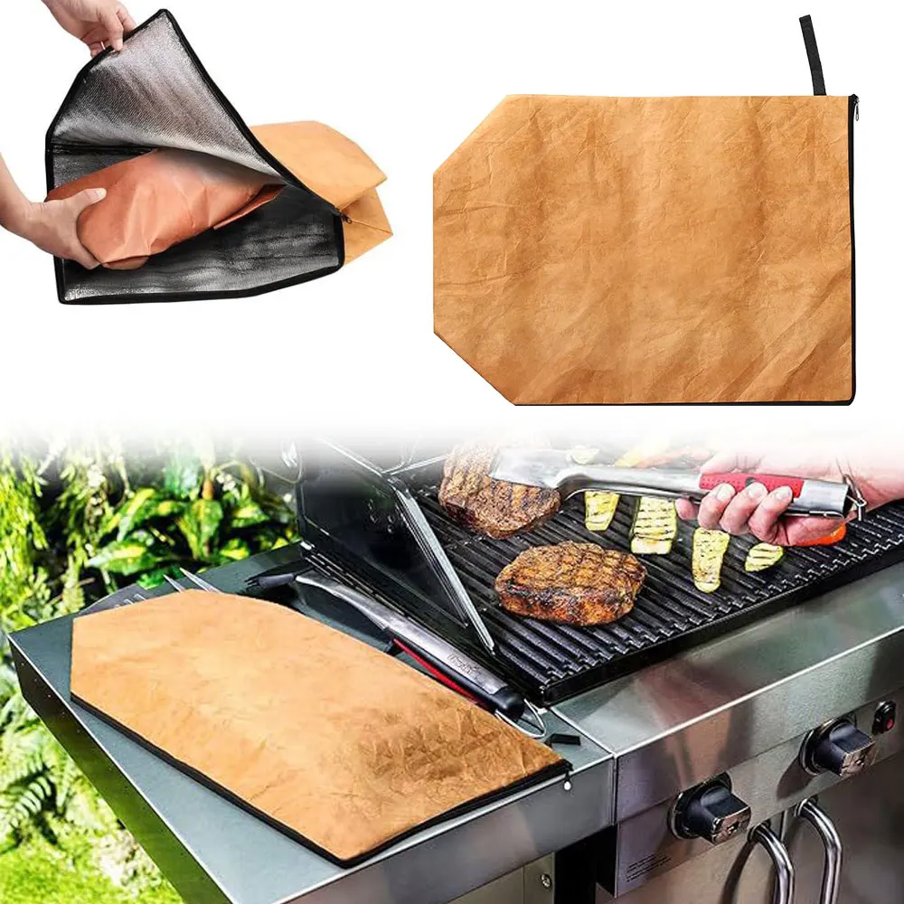 

Barbecue Meat Rest Bag Sandwich Bag Zipper Pouch Meat Insulated Bags Waterproof & Foldable Bbq Blanket for Grilling Outdoor Bbq