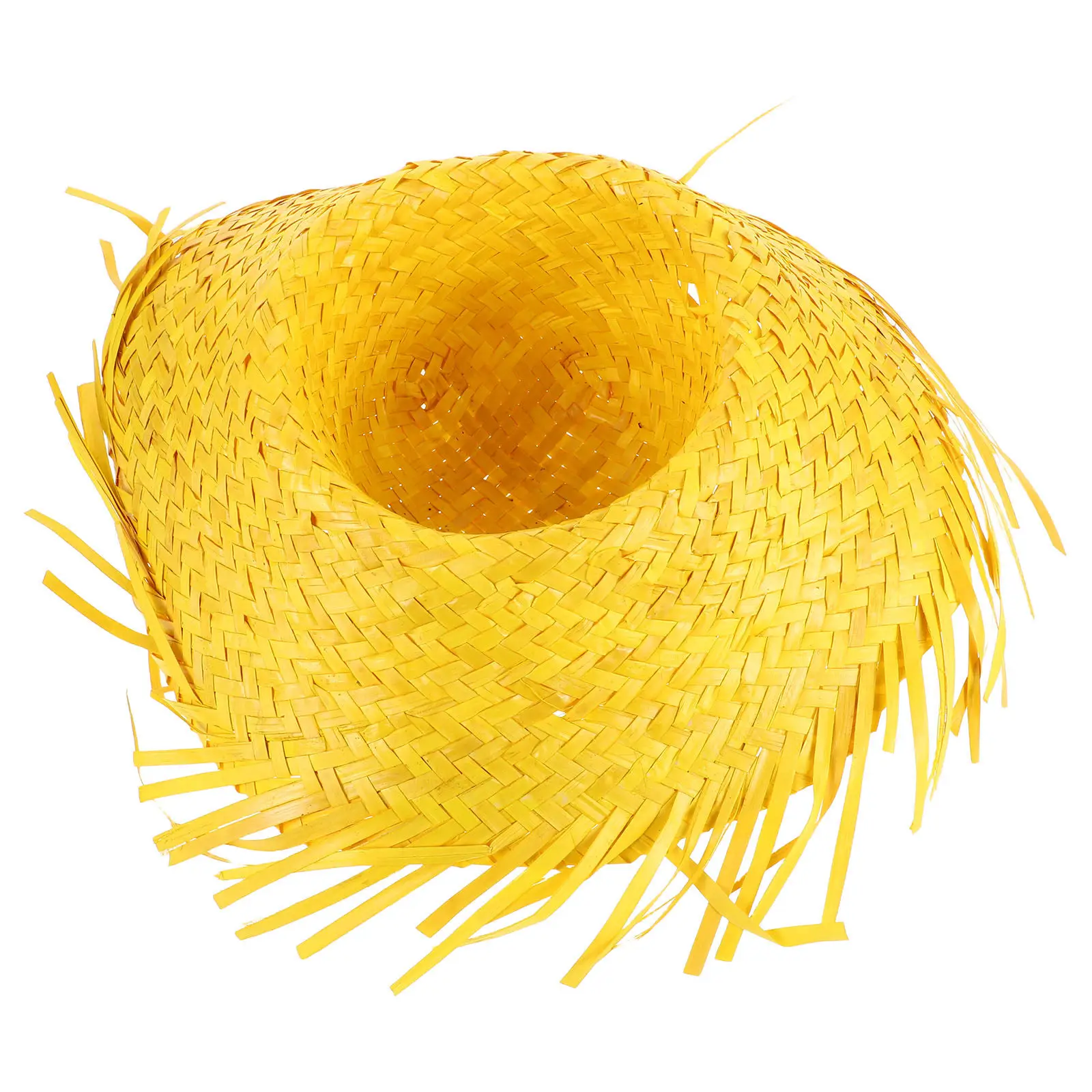 

Женская соломенная шляпа ручной работы с широкими полями, дышащая, легкая, летняя, пляжная, защитная, для Пасхи