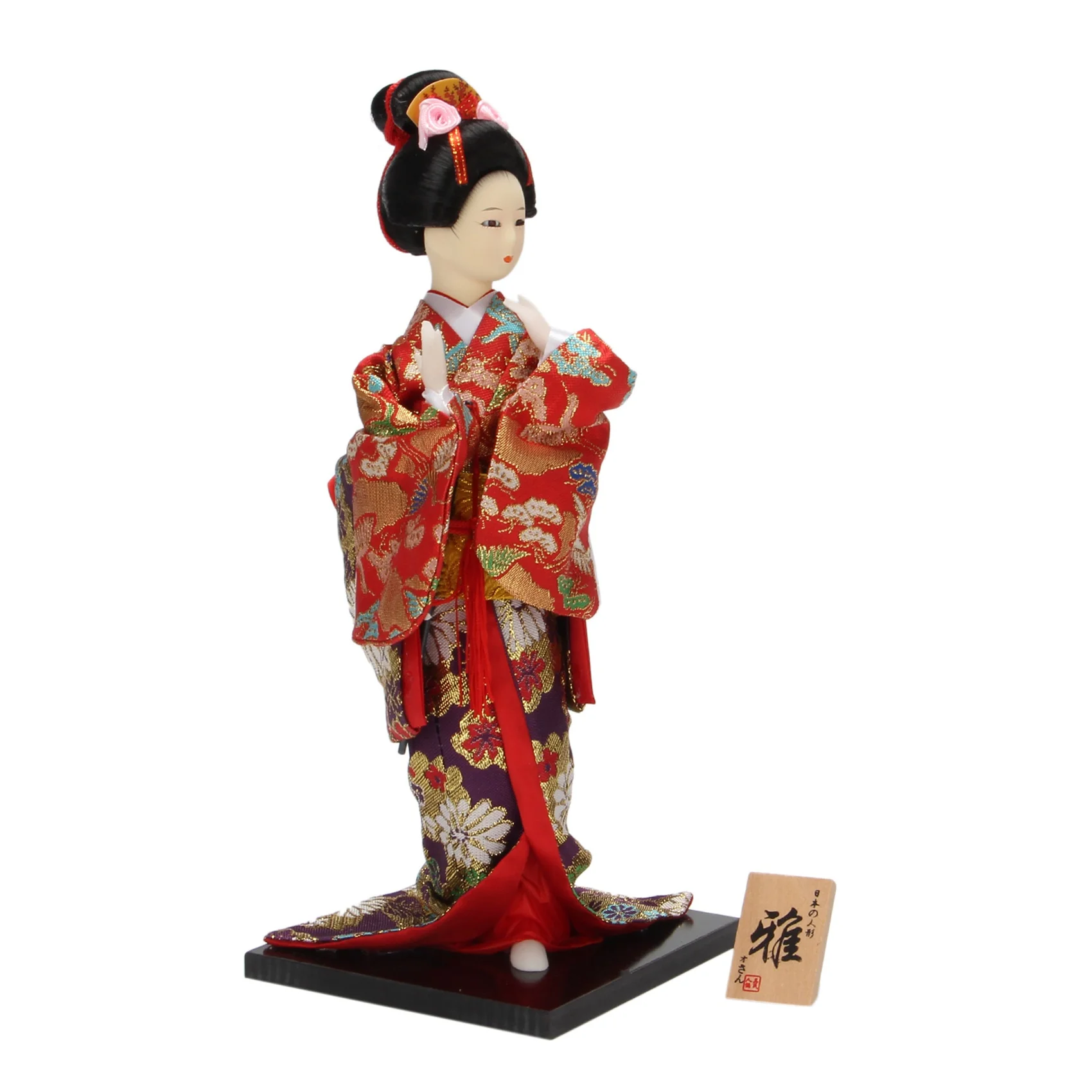 

EF-12Inch Japanese Kimono Geisha Traditional Japanese Geisha Kimono Sculpture With Traditional Vintage Kimono