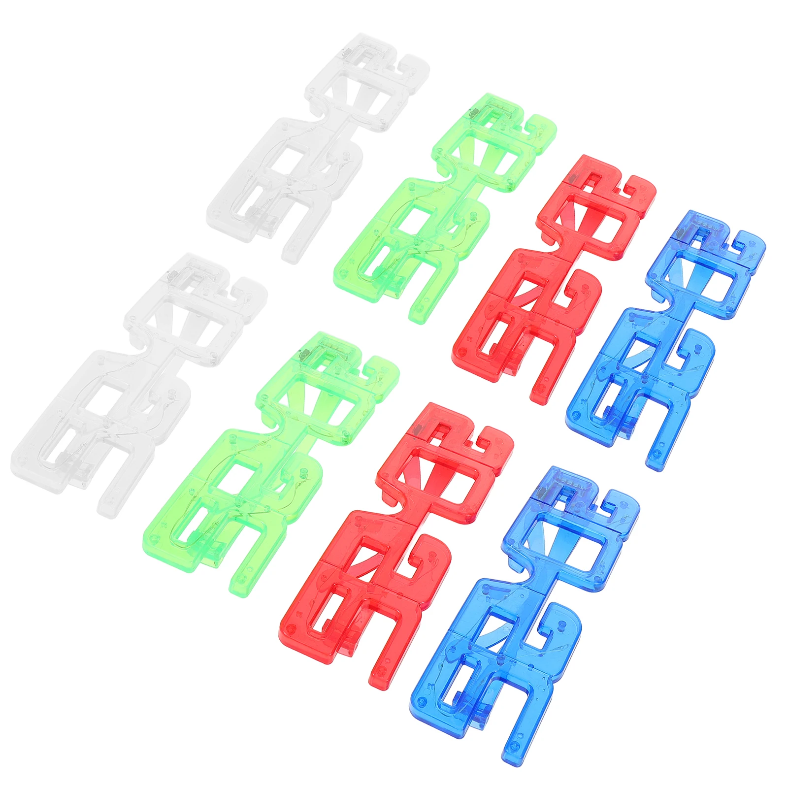 

8Pcs New Year LED Glow Glasses 2026 Number Party Eyewear Graduation Sunglasses Adults Assorted Colors LED Lights Glasses