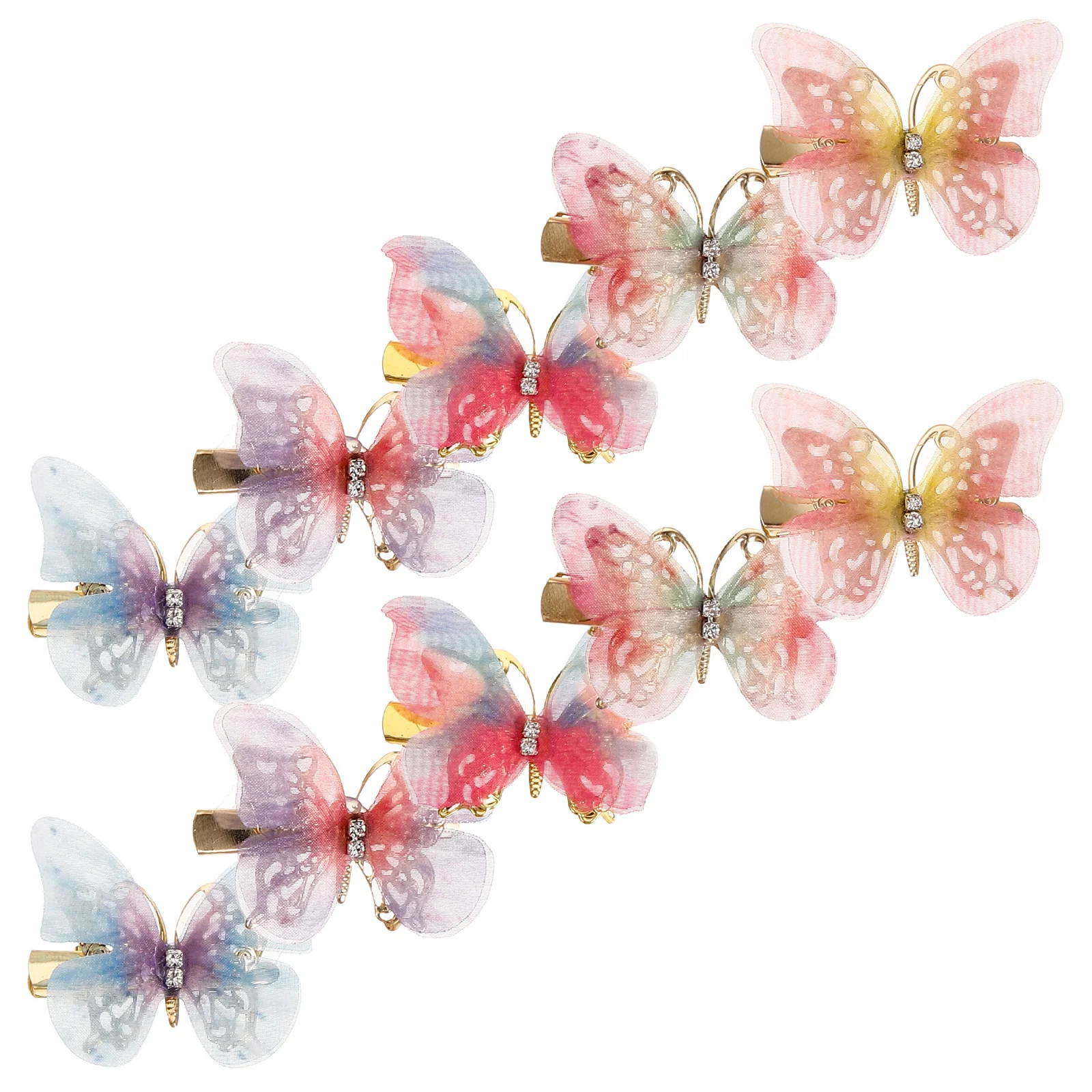 

10Pcs Children Hair Clips Butterfly Hairpins Small Cute Decorative Hair Accessories for Girls Daily Party Ceremony Photos