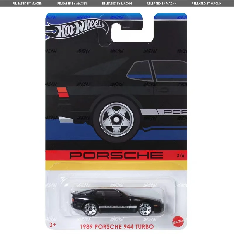 Official Hot Wheels Car Porsche Series Boys Toys 1:64 Diecast Porshce 911 Cayman Turbo Speedster Metal Model Collection Gift