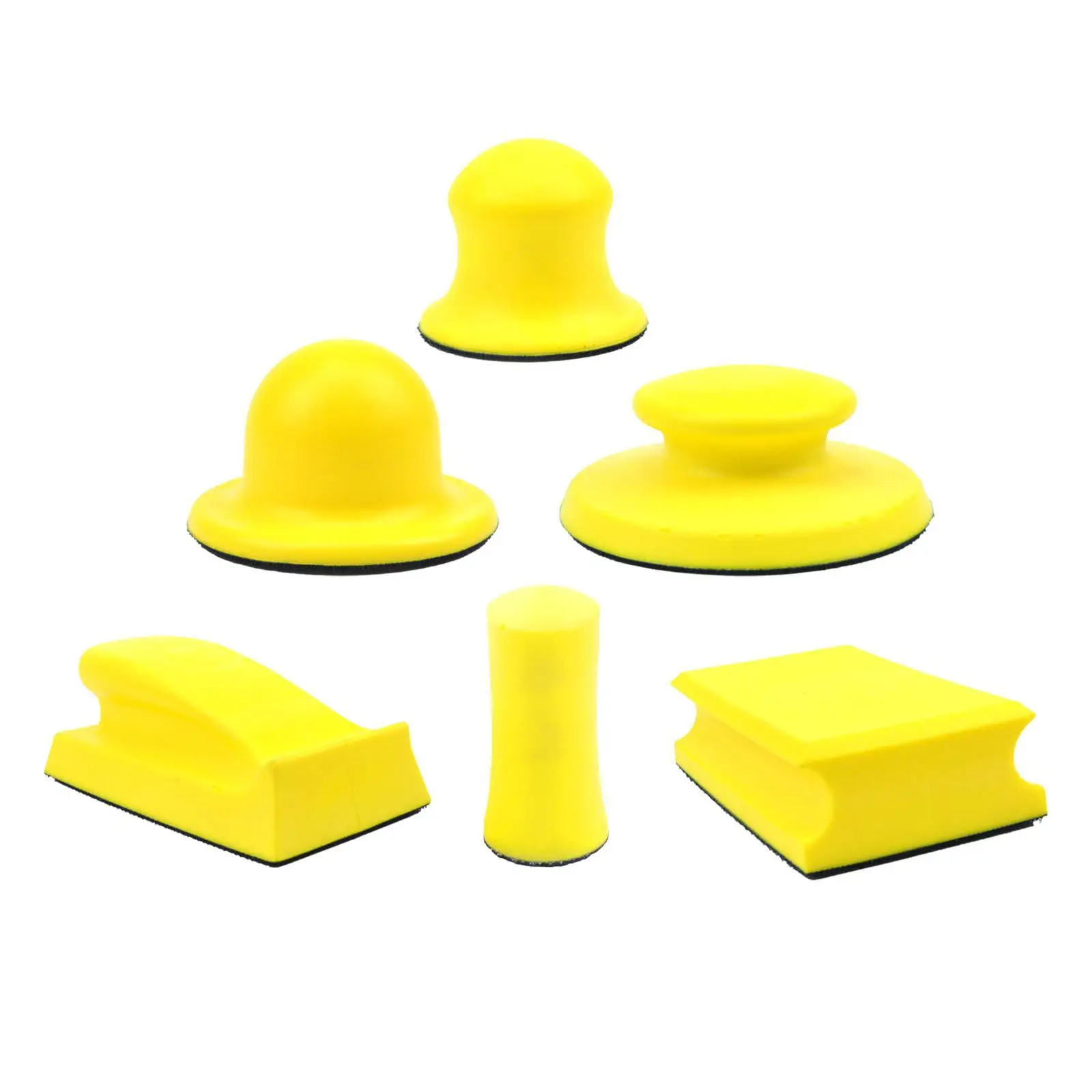 Hand Sanding Block Ergonomic Grip Polishing Pad for Car Crafts Home Arts