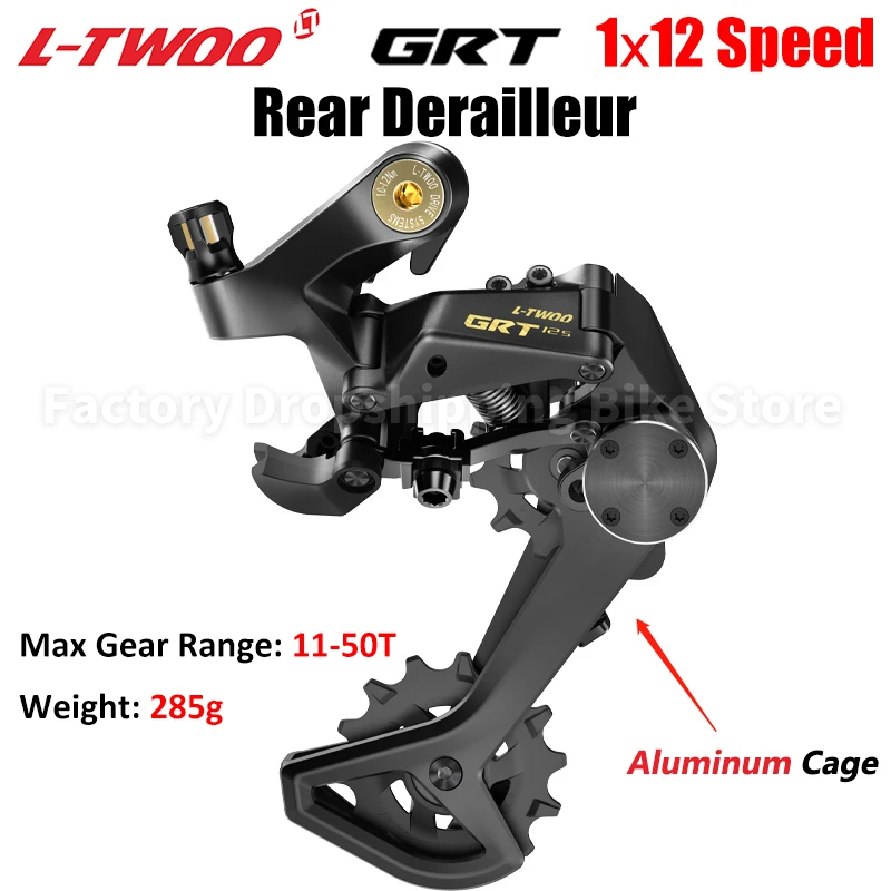 LTWOO GRT 1x12 Speed Hydraulic Disc Brake Gravel Road Bike Groupset 12S Alloy Carbon Shifter Levers Rear Derailleur Bicycle Kit