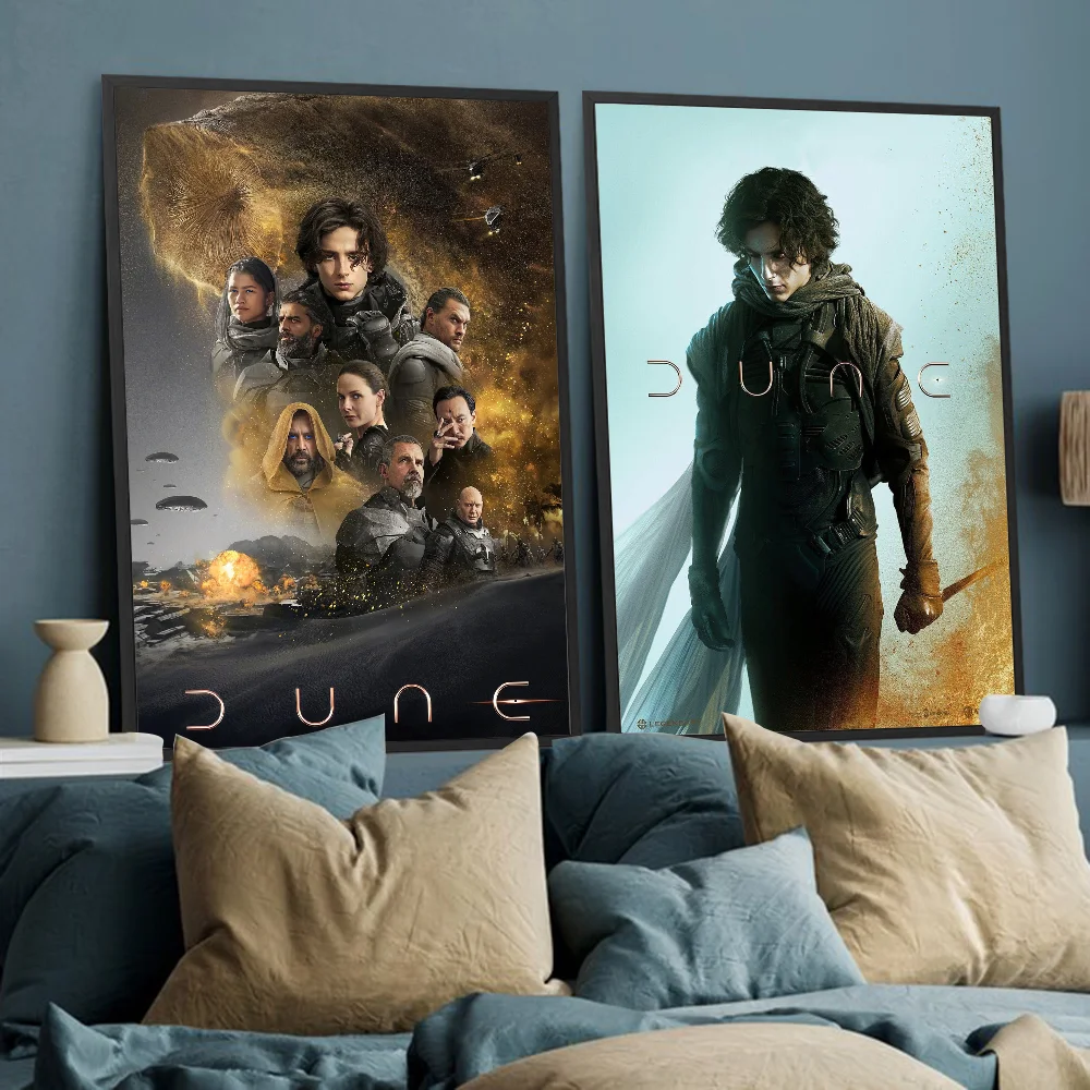 Movie Dune Poster Self-adhesive Art Poster Whitepaper Prints Posters Artwork Aesthetic Art Wall Painting