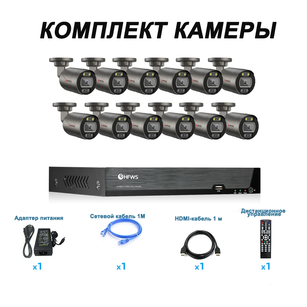 16CH 4K POE Security Camera System Kit 8MP UHD IP Camera Outdoor Waterproof CCTV Home Surveillance NVR Set