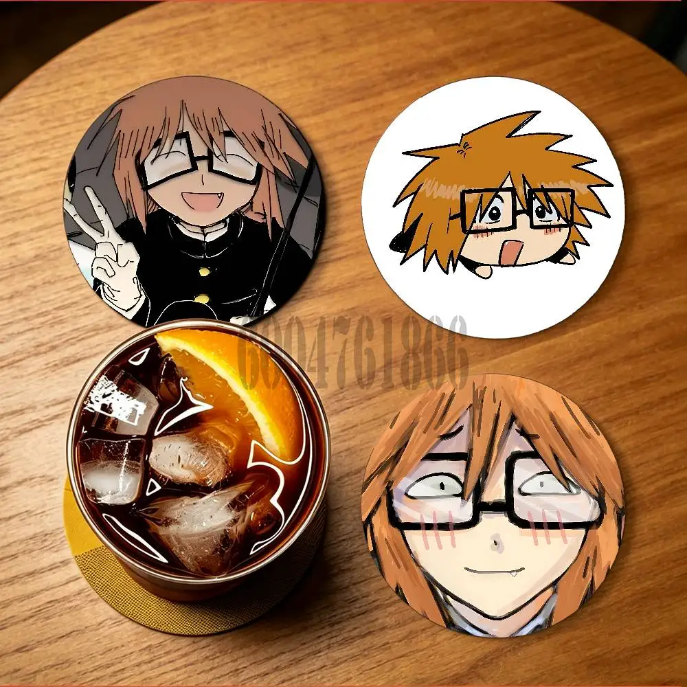 R-Randal Ivory Wooden Cup Mat Cappuccino Vodka Juice Water Coaster for Flower Shop
