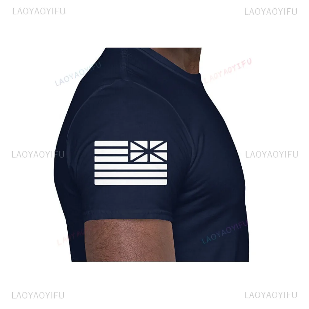 Novelty Hawaiian Style Men's Tshirt Oahu Hawaii Islands with Flag Short-Sleeve Unisex Tee Aloha High Quality Outdoor Cotton Tops