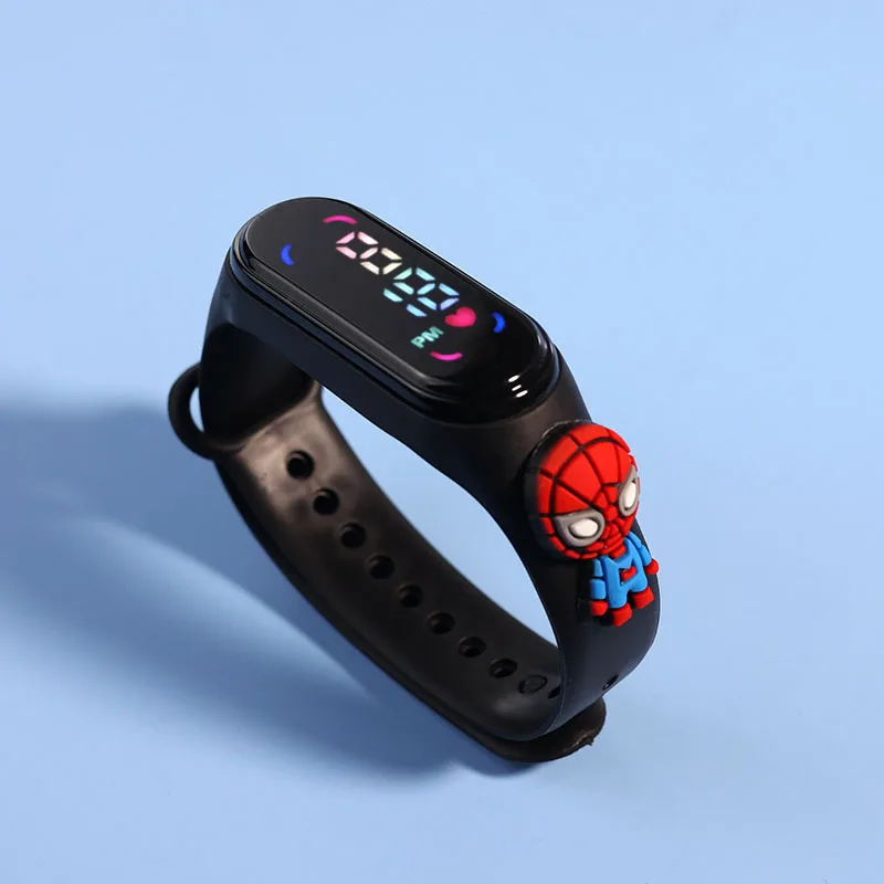 

Disney Mickey Children Watches For Girls Electronic Bracelet Sports Touch LED Spiderman Doll Kids Watch Women Waterproof Clock