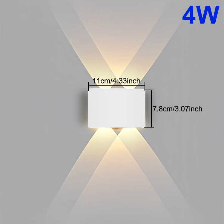 LED Wandlamp Waterdicht IP65 Buiten Wandlamp Tuin Veranda Licht Decor Tuin Yard Badkamer Slaapkamer Woonkamer AC85-265V