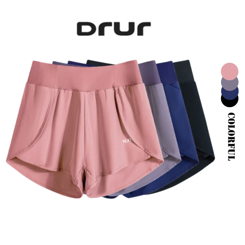 

DRUR Women's Loose Fit Yoga Shorts With Pocket Summer Lounge Short For Workout Jogging Athletic Running Casual Pyjama Bottoms