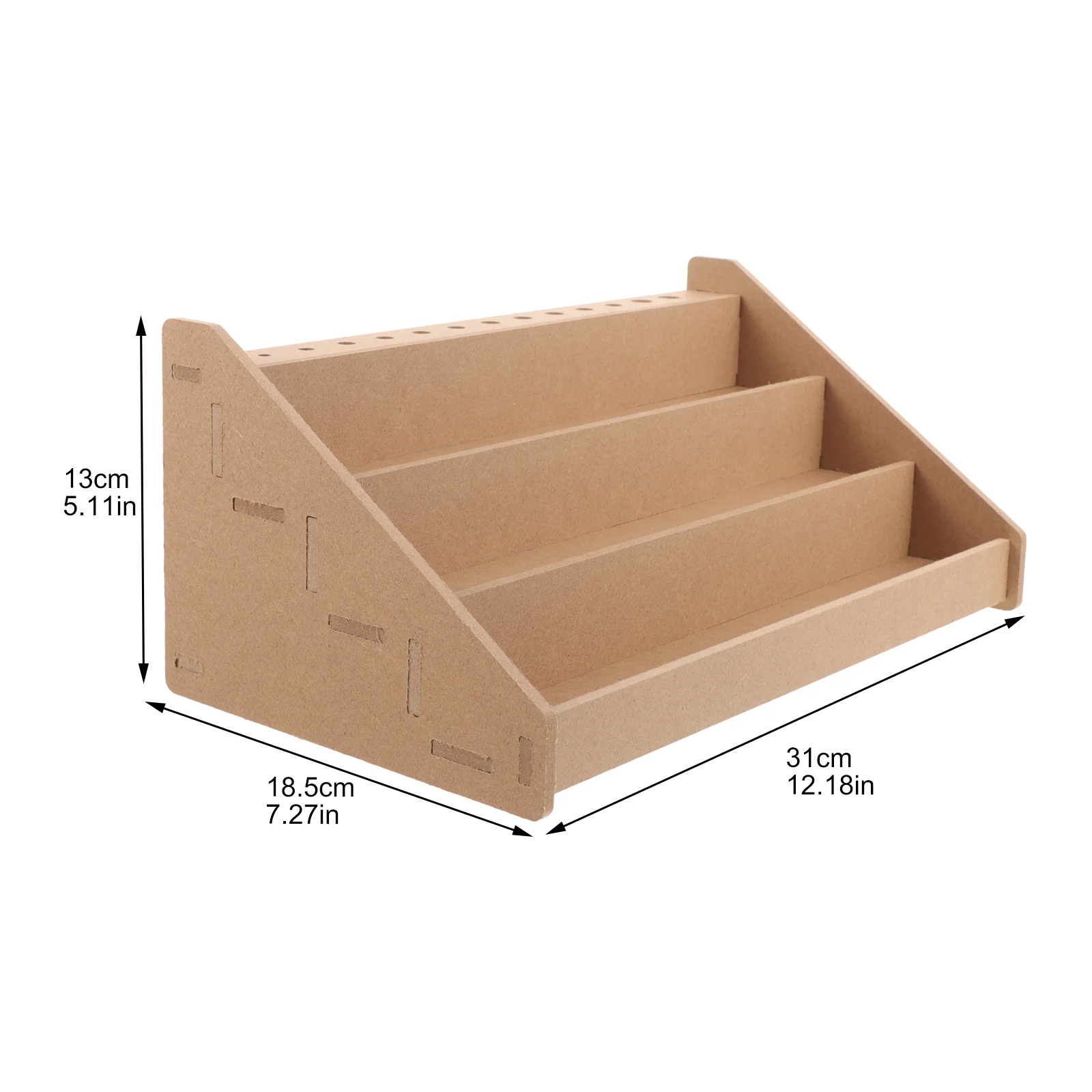 3 Layers Model Paint Paint Brush Holder Wooden Paints Bottles Rack Oil Paint Tubes Ink Bottle Tool Storage