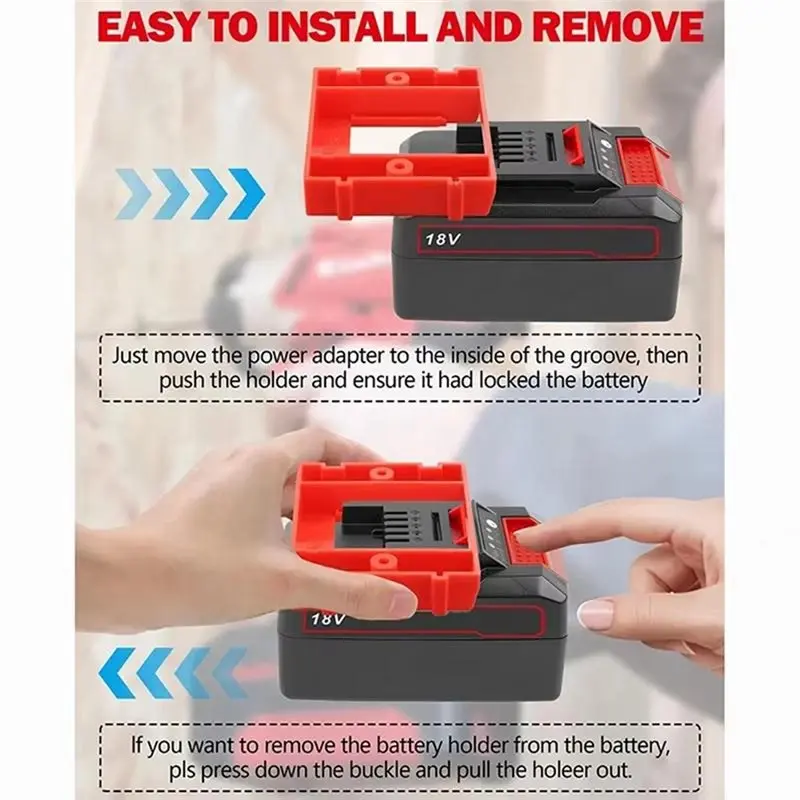A04G-Wall Mount Fixing Bracket For Power X-Change 18V Li- Battery Electric Power Tool Battery Holder Display Rack