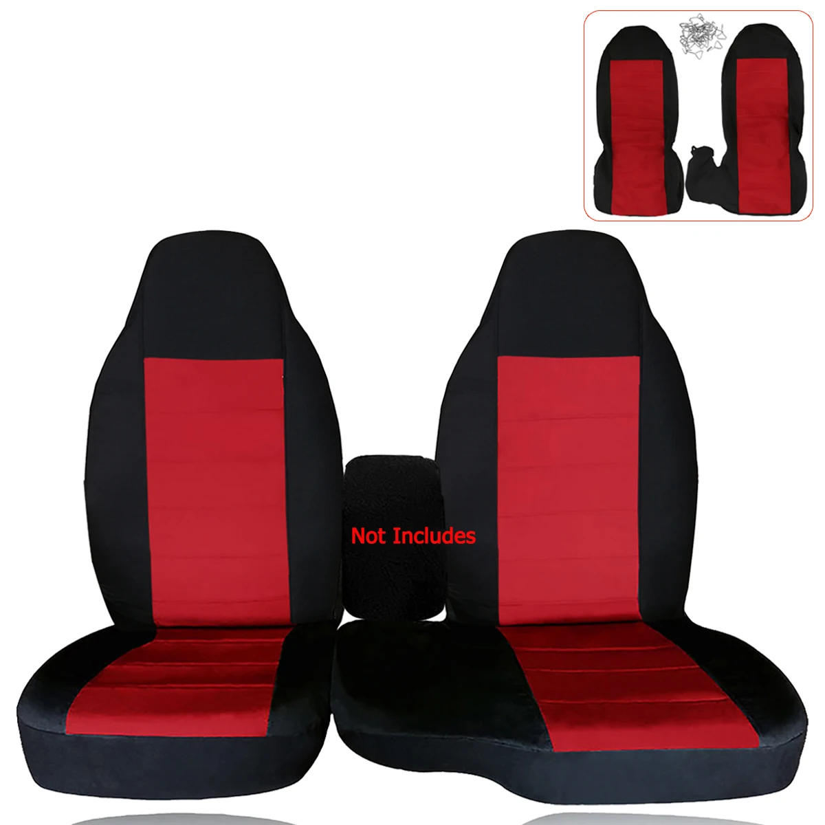 2pcs Front Car Seat Covers Automobiles Seat Covers Chair Cushion For Ford Range  60/40 Highback 2004-2012