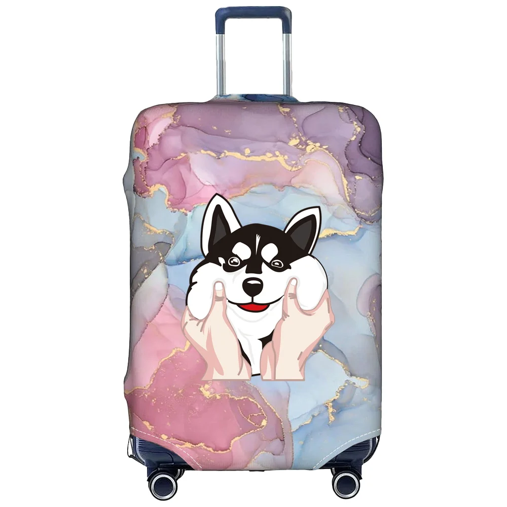 Travel Luggage Cover Suitcase Protective Cover Printing Cute Daog Series Dust-Proof  Elastic Fabric for 18-32inch Baggage Case