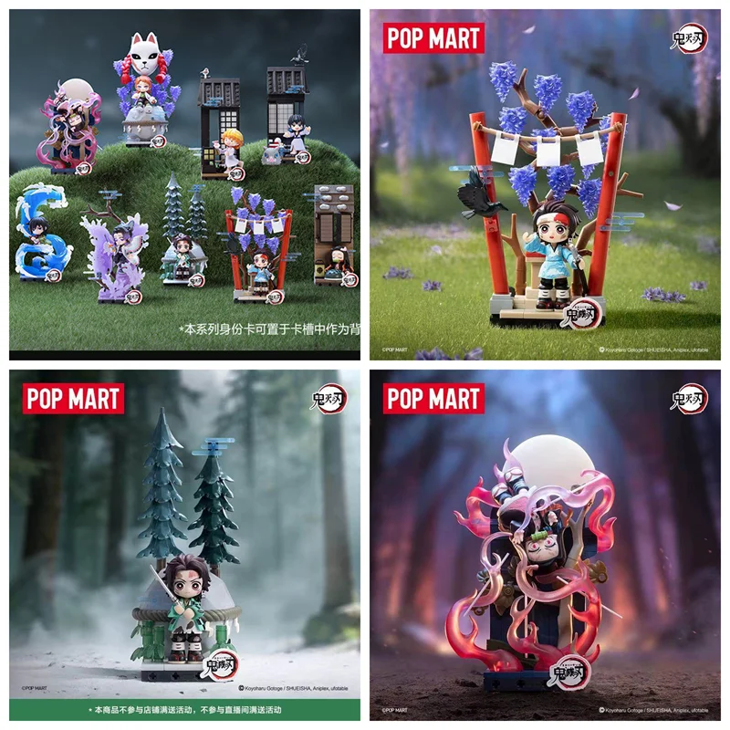 Caja Sorpresa Original POP MART Demon Slayer: Kimetsu No Yaiba Will Chapter Series, Figura de Nezuko Kamado para Armar, Caja Misteriosa